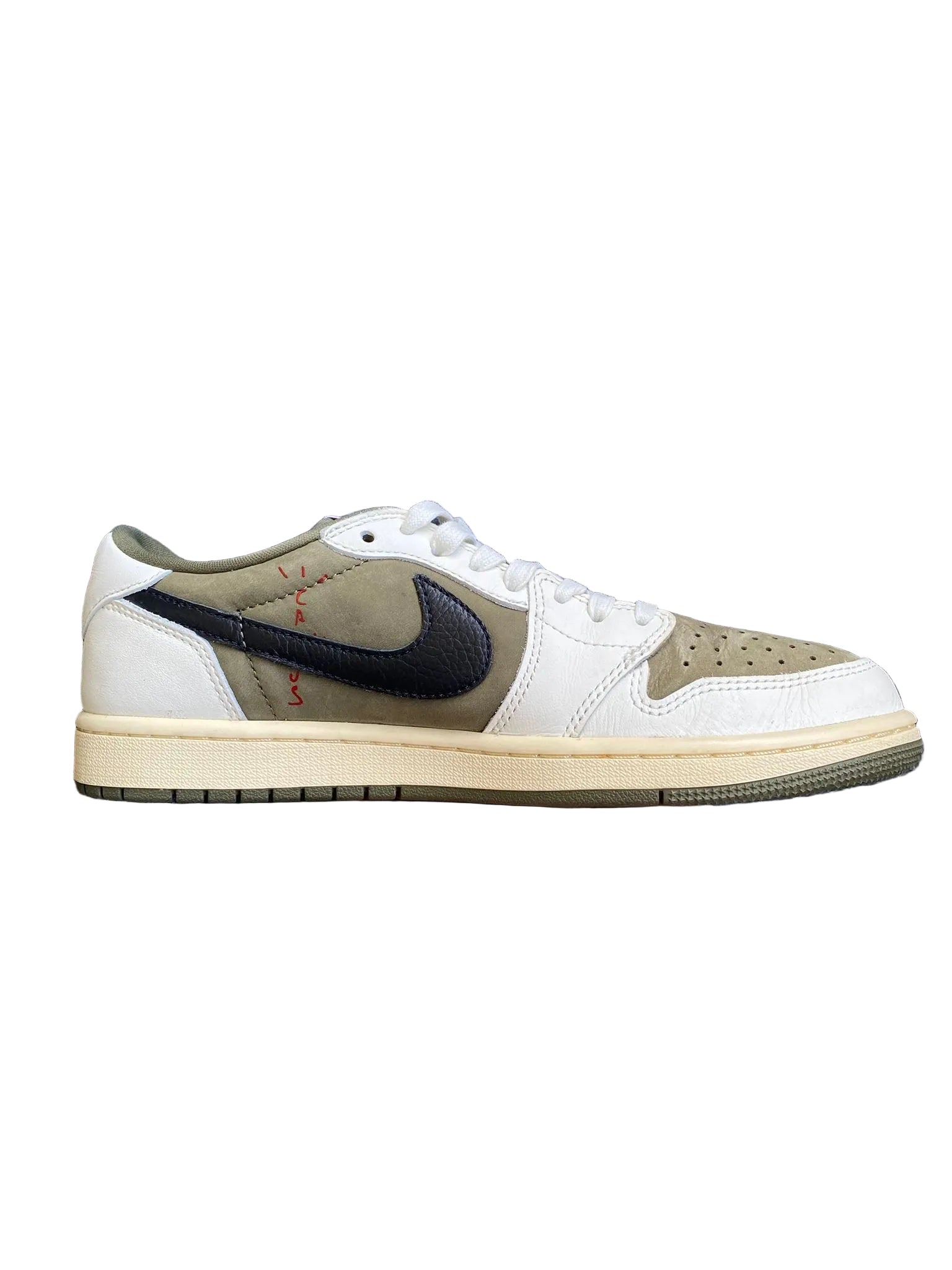 EU 42 - Travis Scott Jordan 1 Low Medium Olive