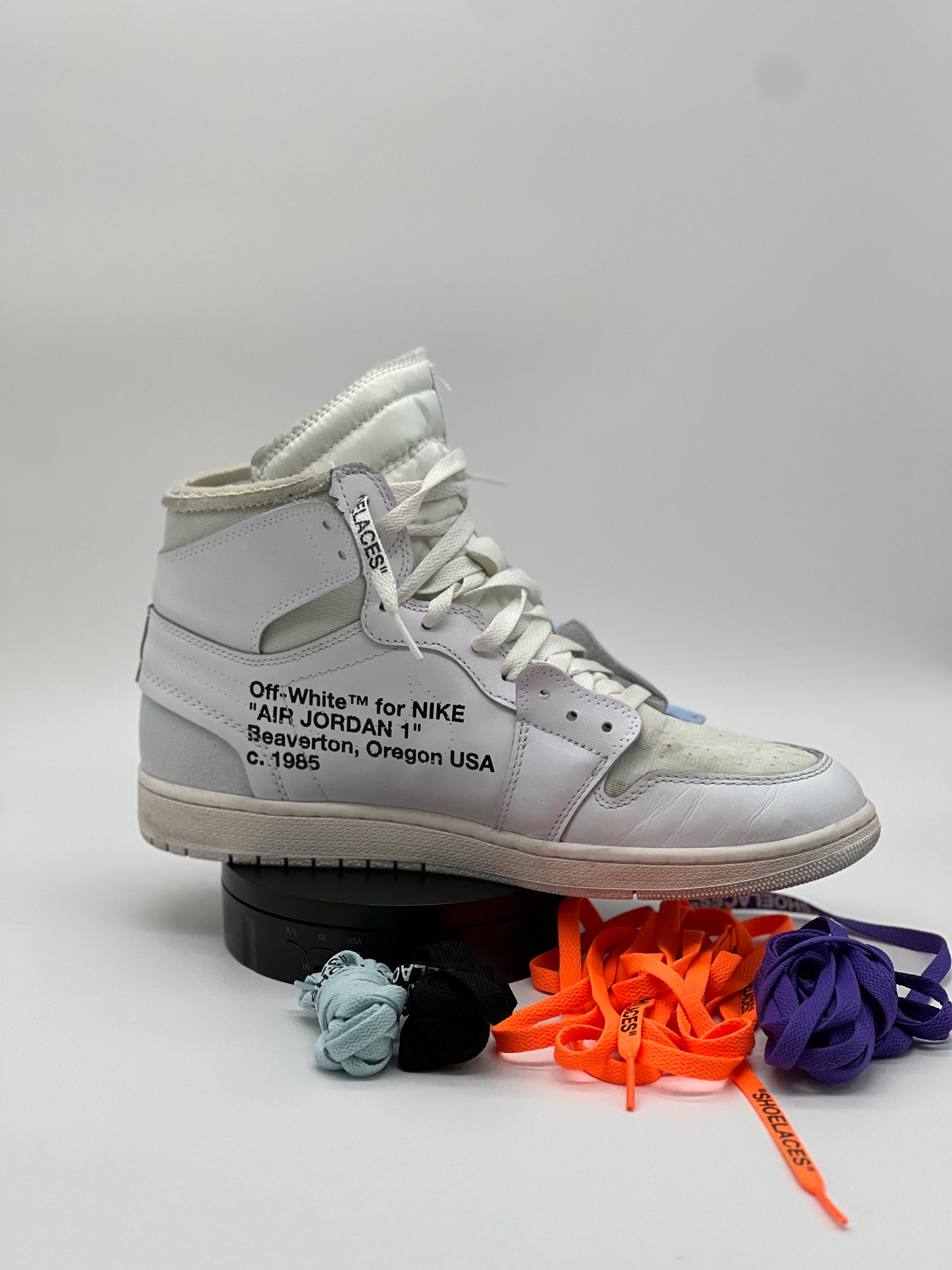 OFF-WHITE x Air Jordan 1 White Used EU 45