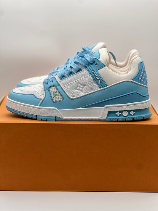 Louis Vuitton Trainer Low White Sky Blue