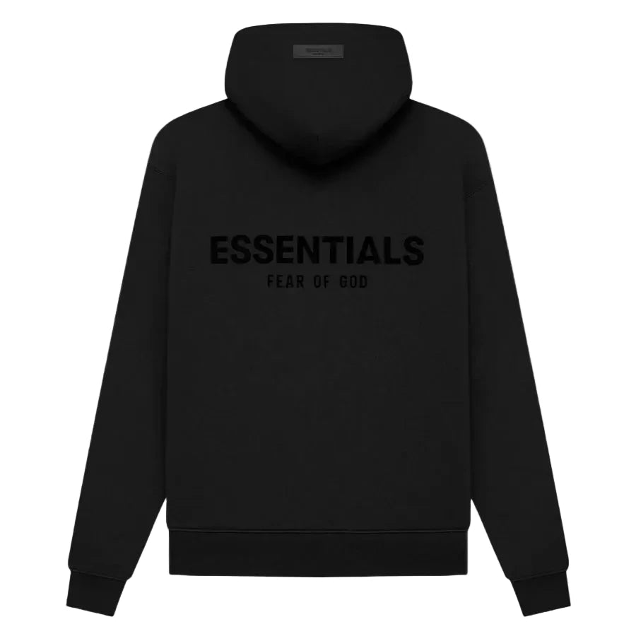 Fear Of God Essentials Pullover Chest Logo Hoodie Stretch Limo/black