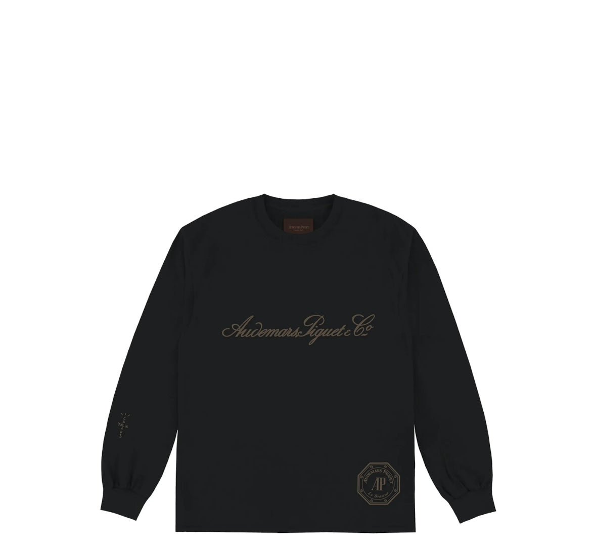 T-Shirt Travis Scott CJ x Audemars Piguet Le Brassus langärmlig schwarz Size: Large