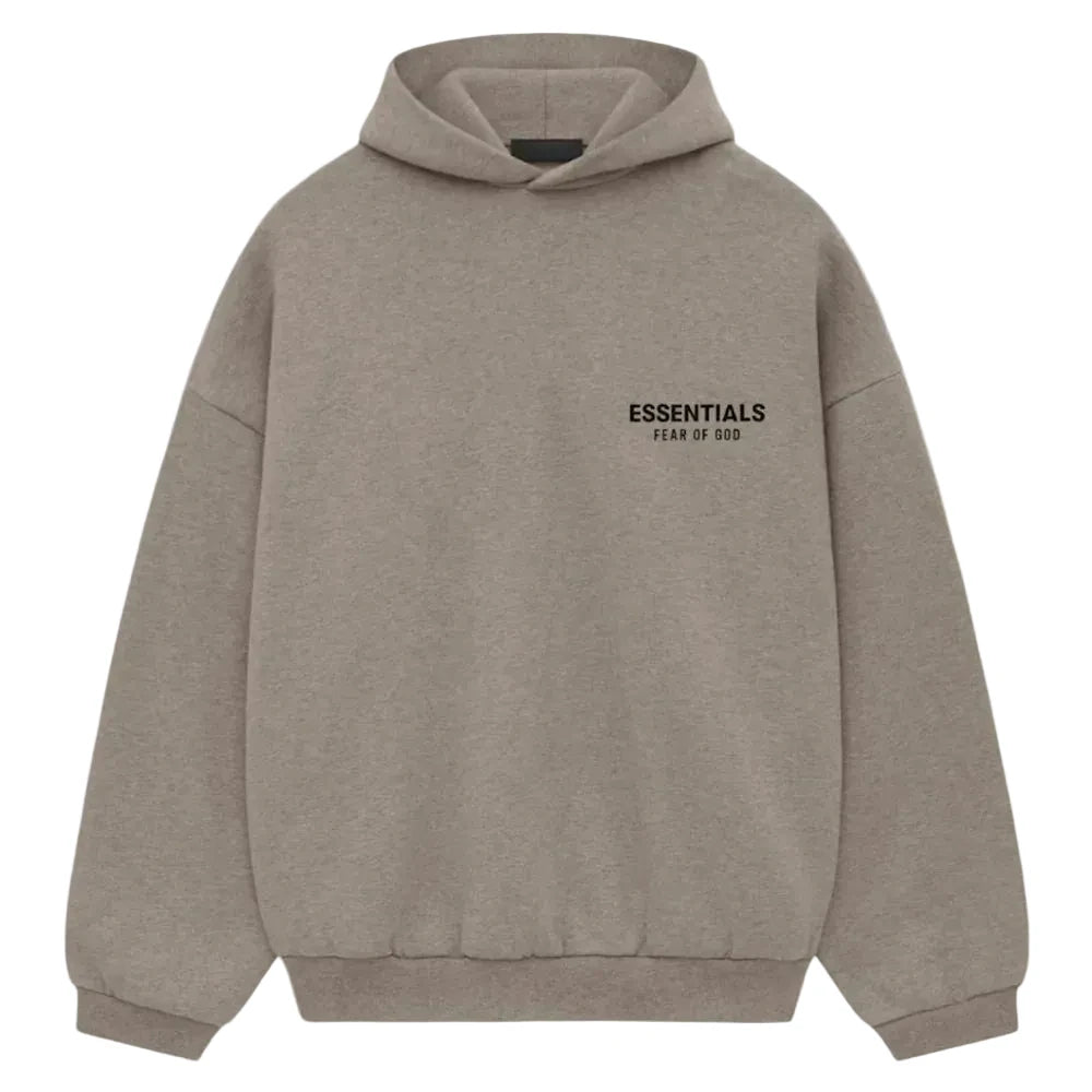 Fear Of God Essentials Fleece Hoodie (fw24) Heather Gray