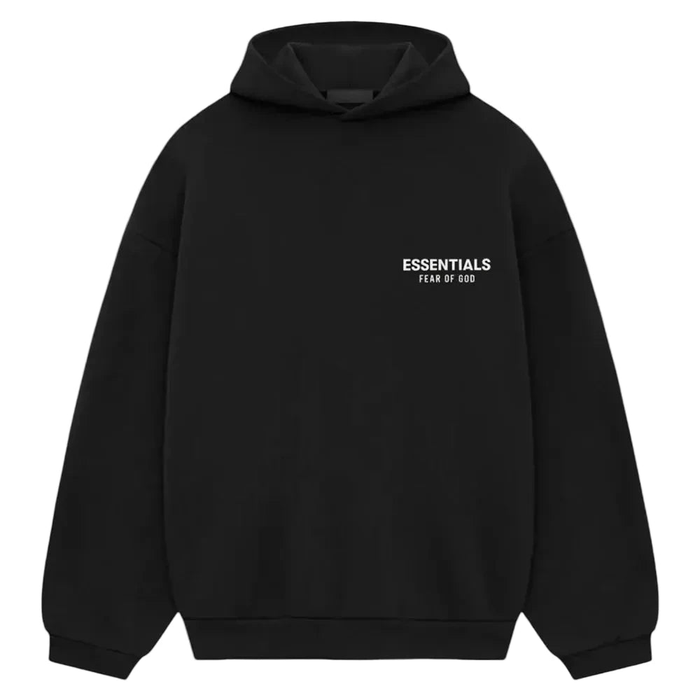 Fear Of God Essentials Fleece Hoodie (fw24) Black
