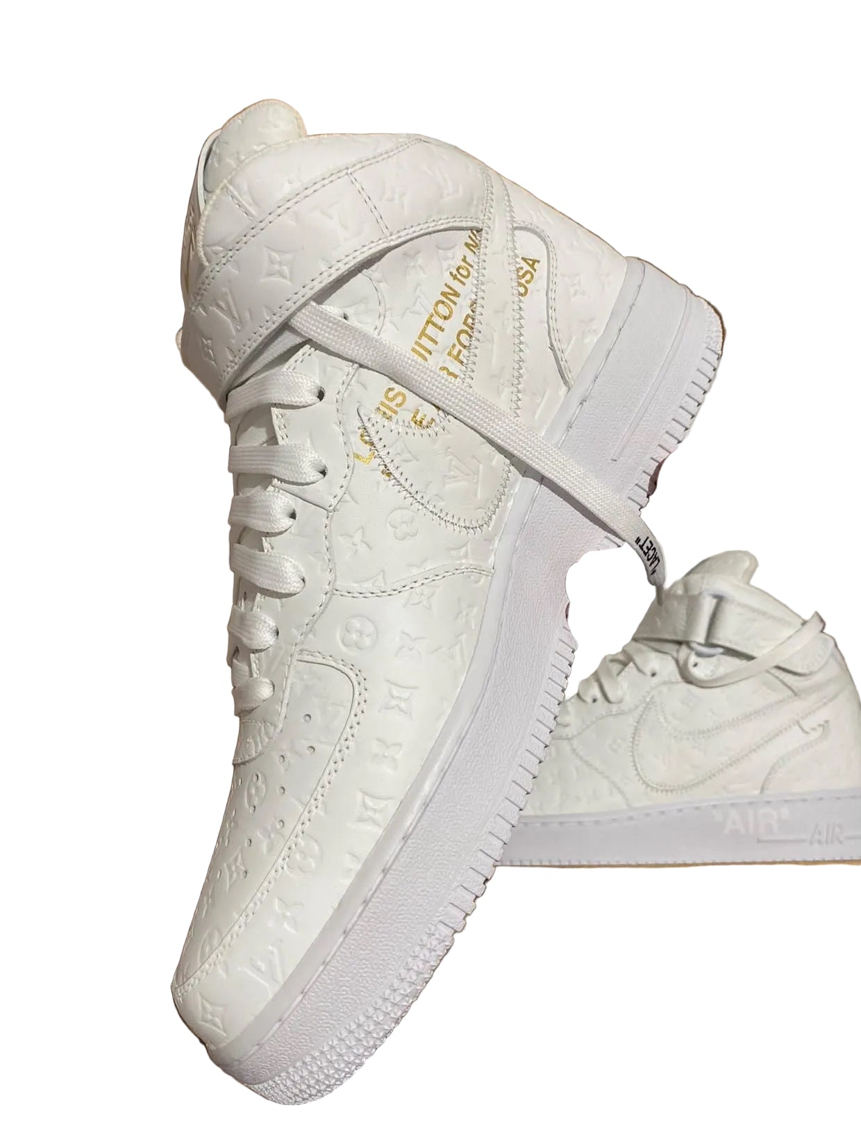 Louis Vuitton x Air Force 1 Mid by Virgil Abloh White