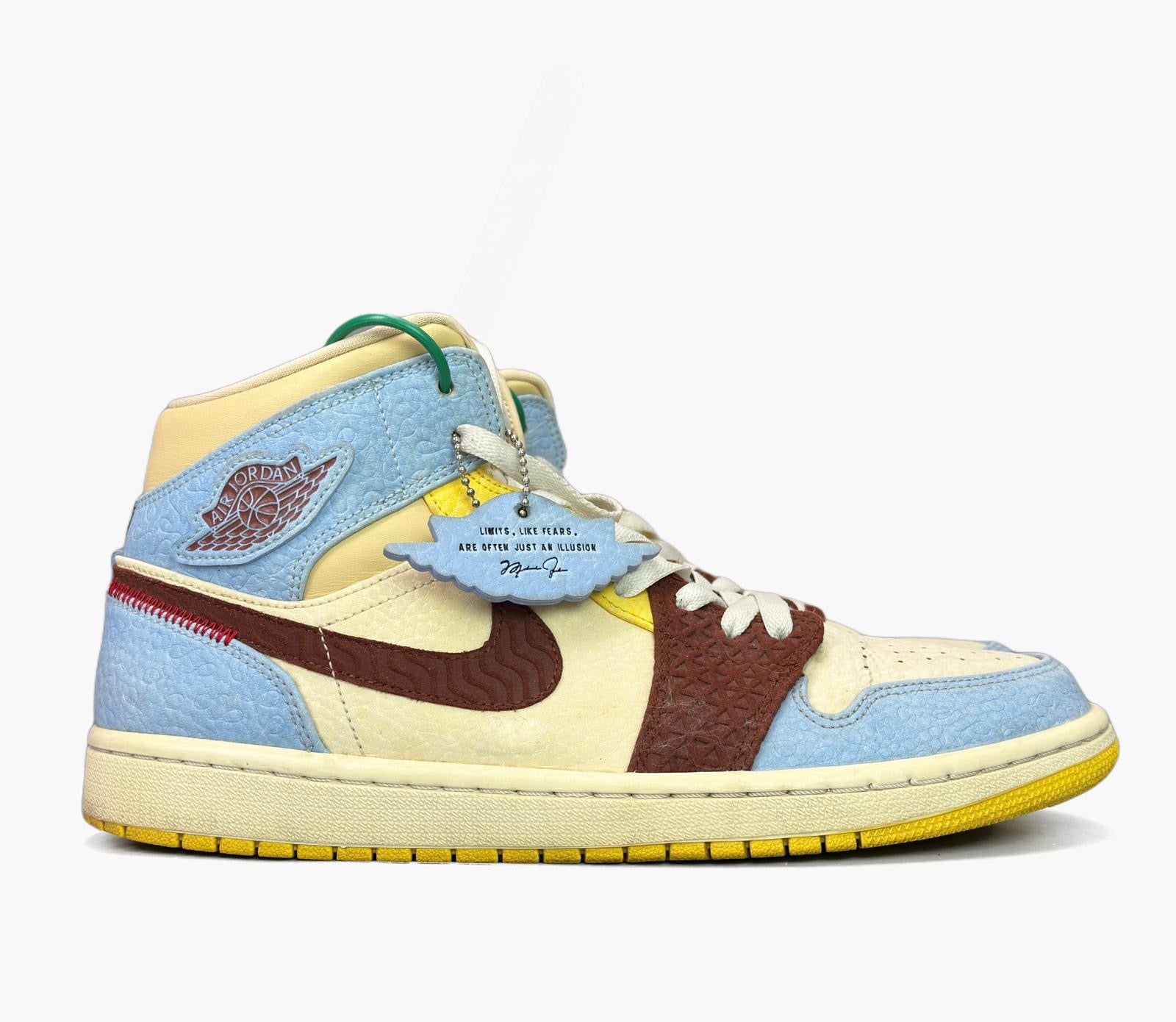 EU 44.5 - Jordan 1 Mid Fearless Maison Chateau