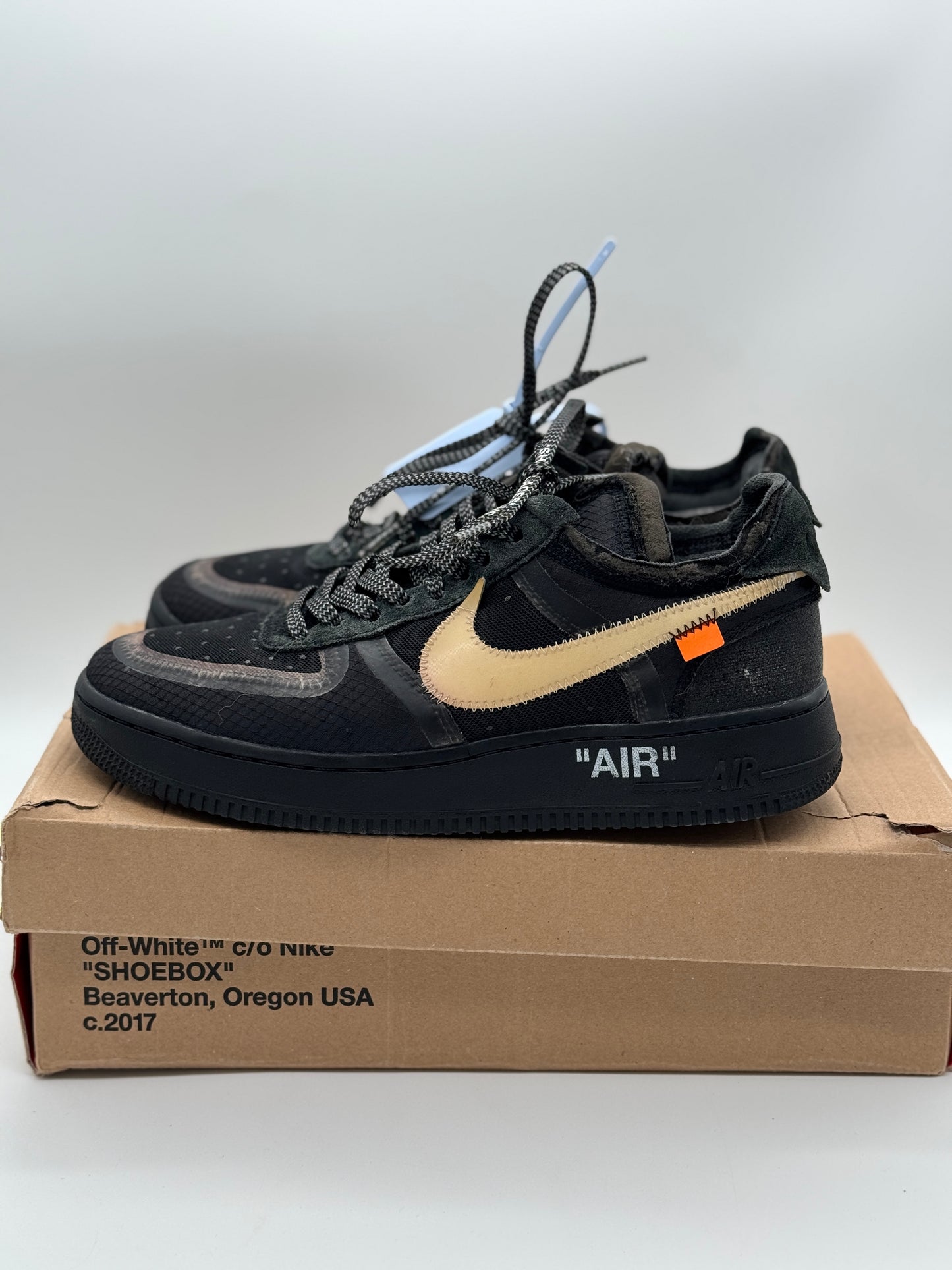 Off-White Air Force 1 Black Used Eu 40