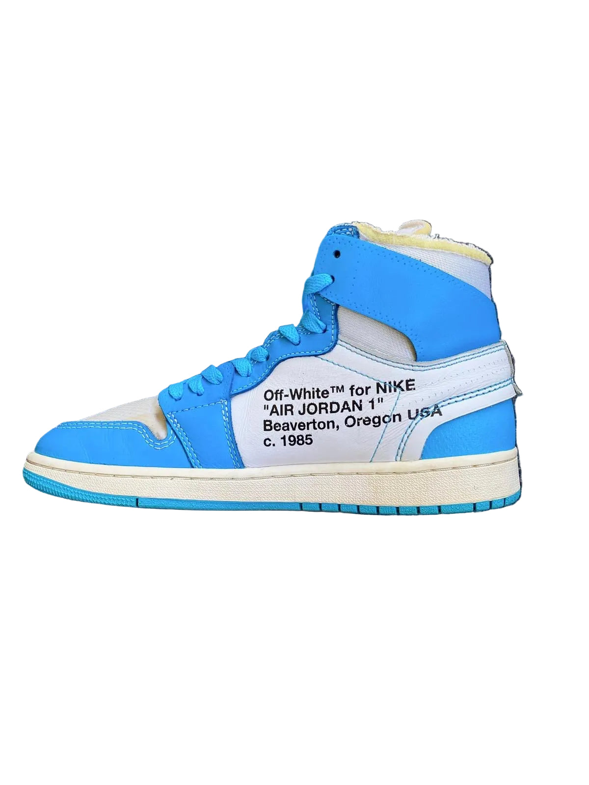 EU 43 - Off-White Jordan 1 High UNC