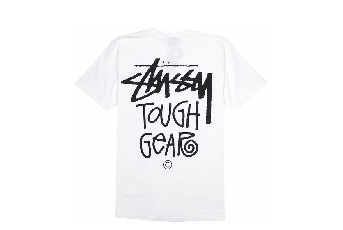 Stussy Tough Gear Tee White