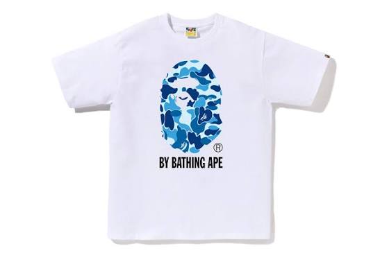BAPE ABC Camo By Bathing Ape T-Shirt White/Blue