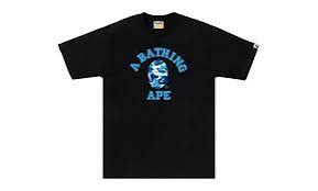 BAPE ABC Camo College T-Shirt Black/Blue