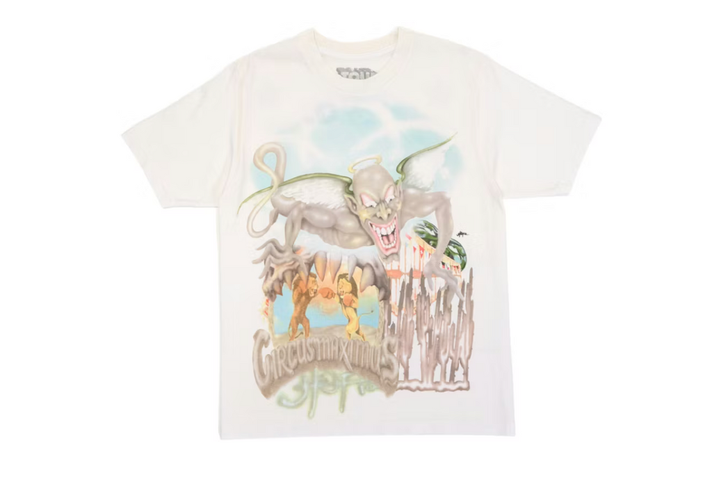 T-Shirt Travis Scott Utopia Circus Maximus 2023 Tour III weiß
