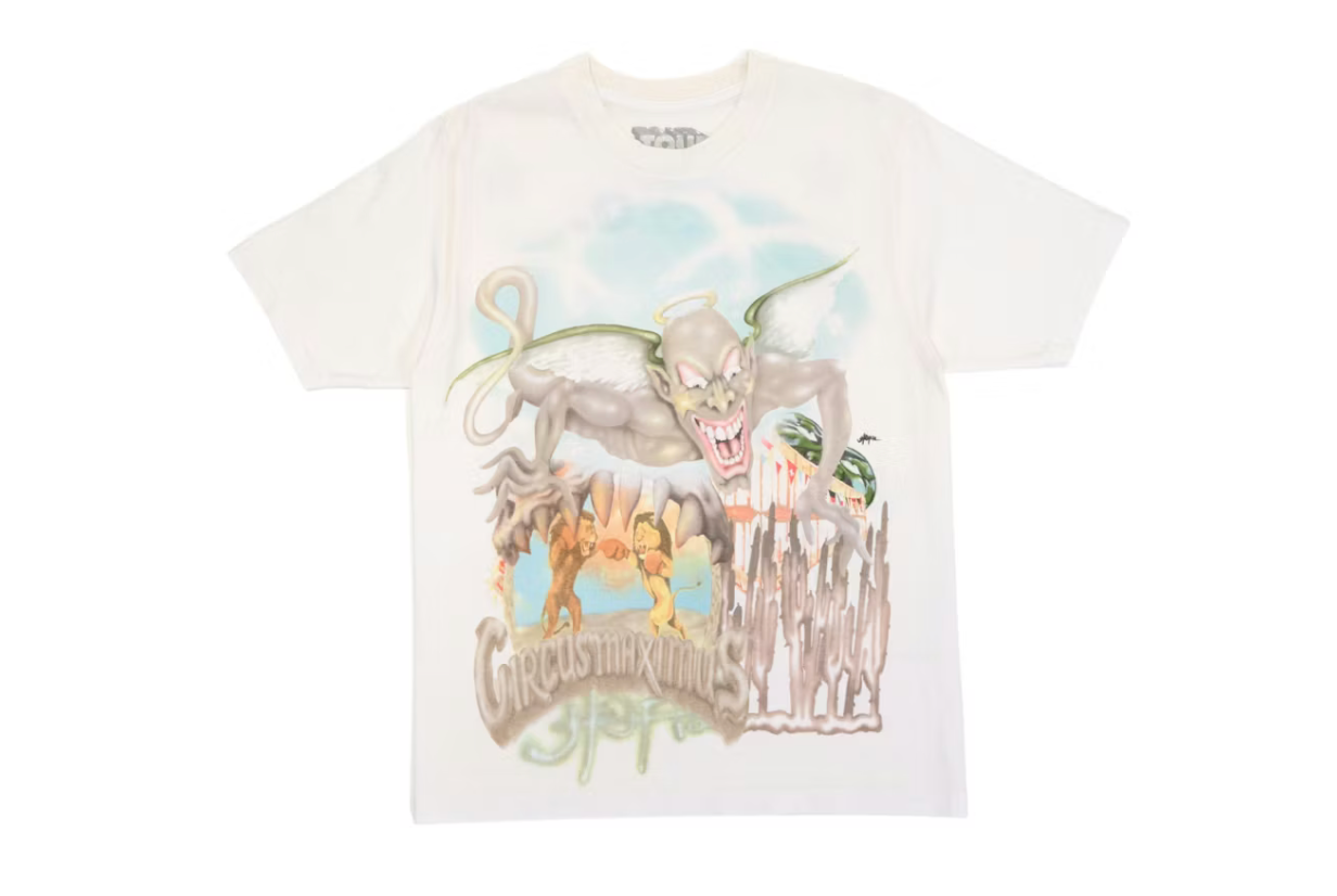 T-Shirt Travis Scott Utopia Circus Maximus 2023 Tour III weiß