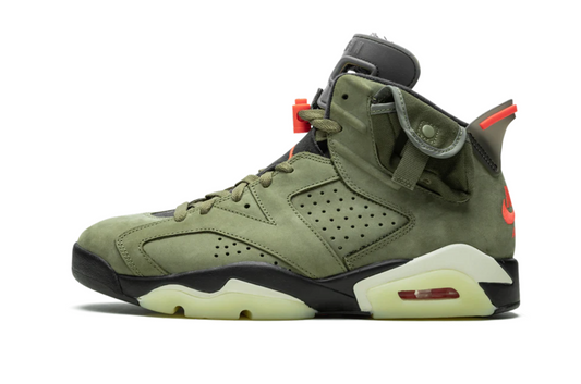 Air Jordan 6 x Travis Scott Olive Green