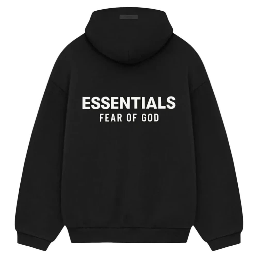 Fear Of God Essentials Fleece Hoodie (fw24) Black