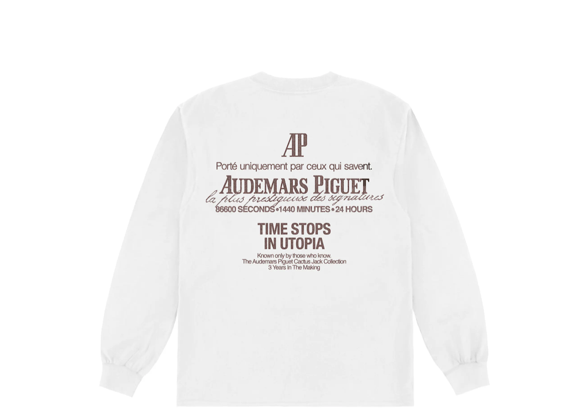 Travis Scott CJ x Audemars PiguetUtopia T-Shirt Weiß