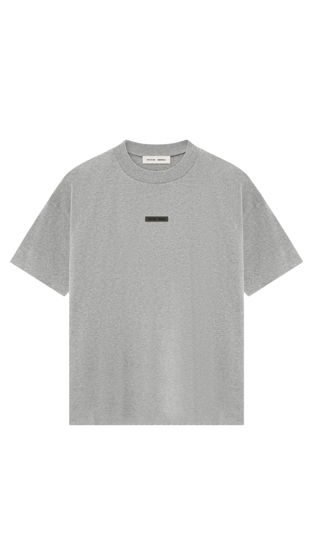 Fear of God Essentials Concrete Heather Alu Letters T-Shirt