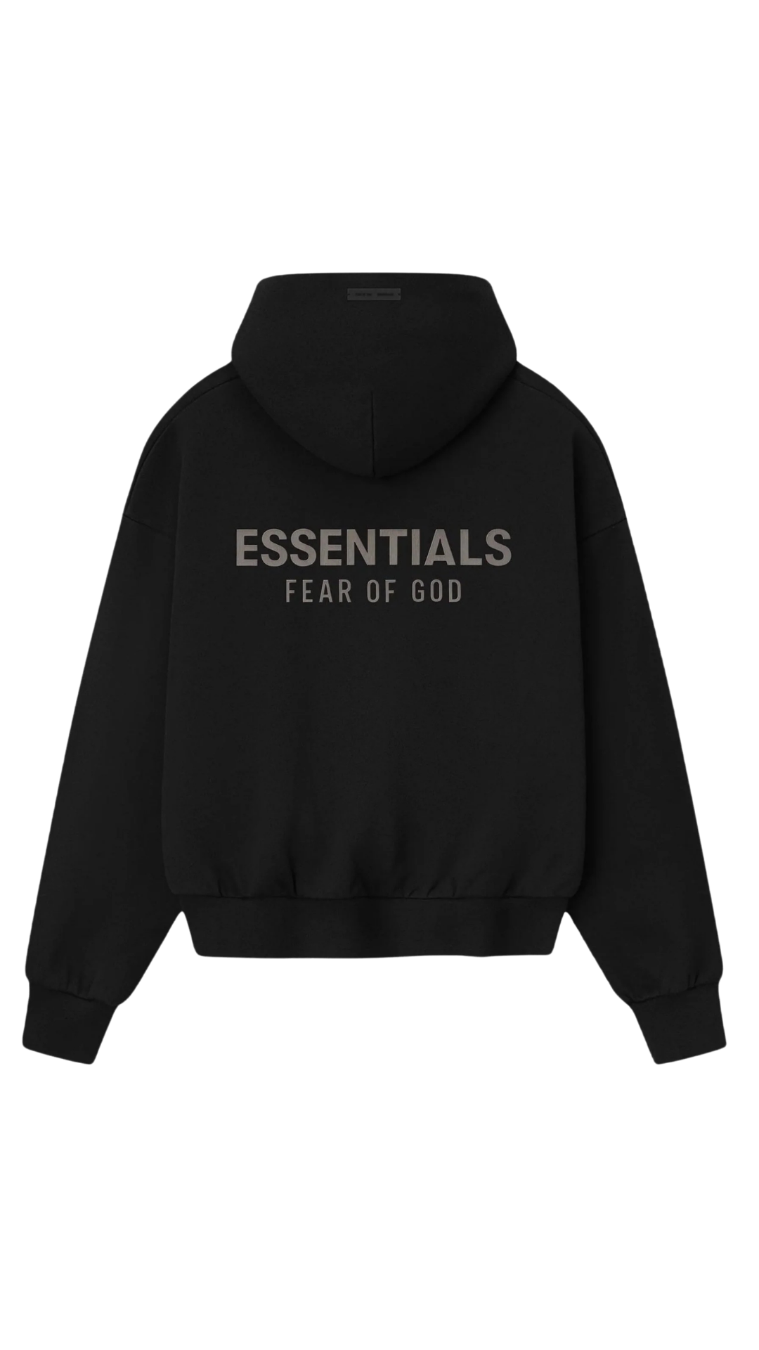 Fear of God Essentials (FW25) Jet Black Hoodie