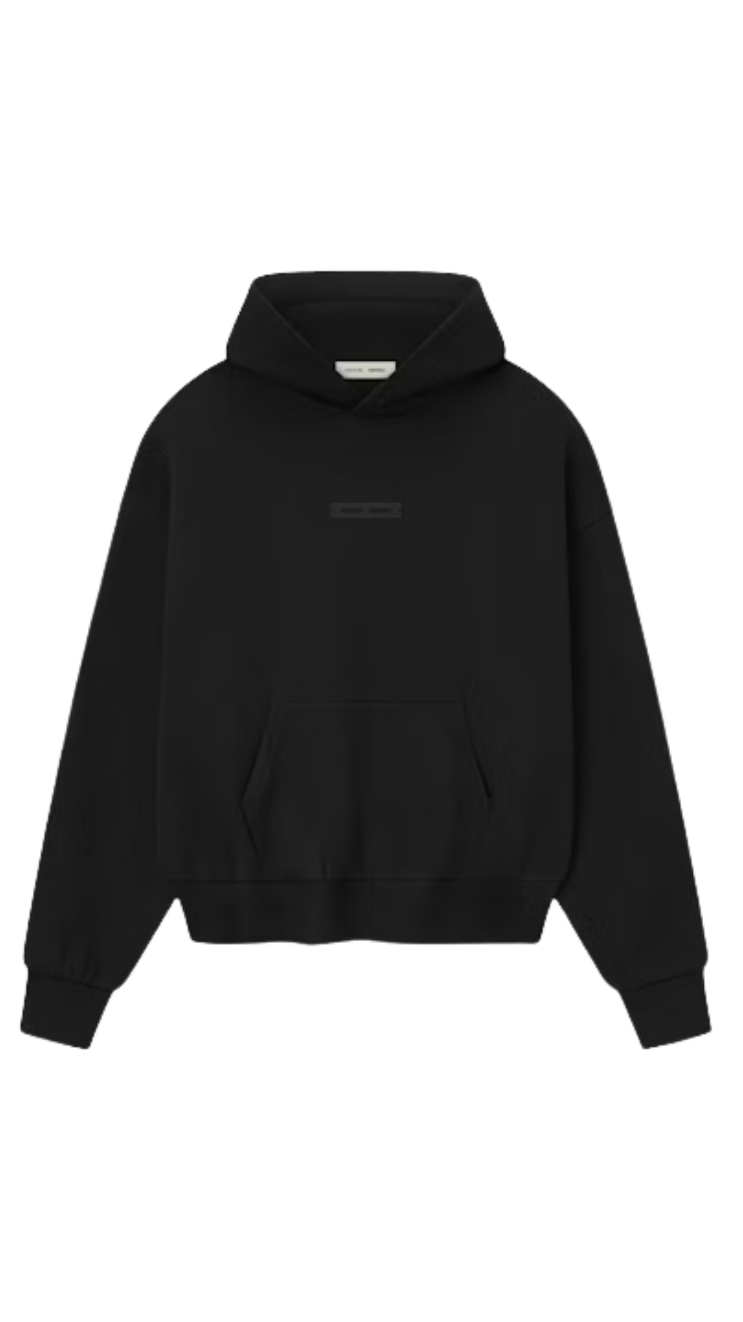 Fear of God Essentials (FW25) Jet Black Hoodie