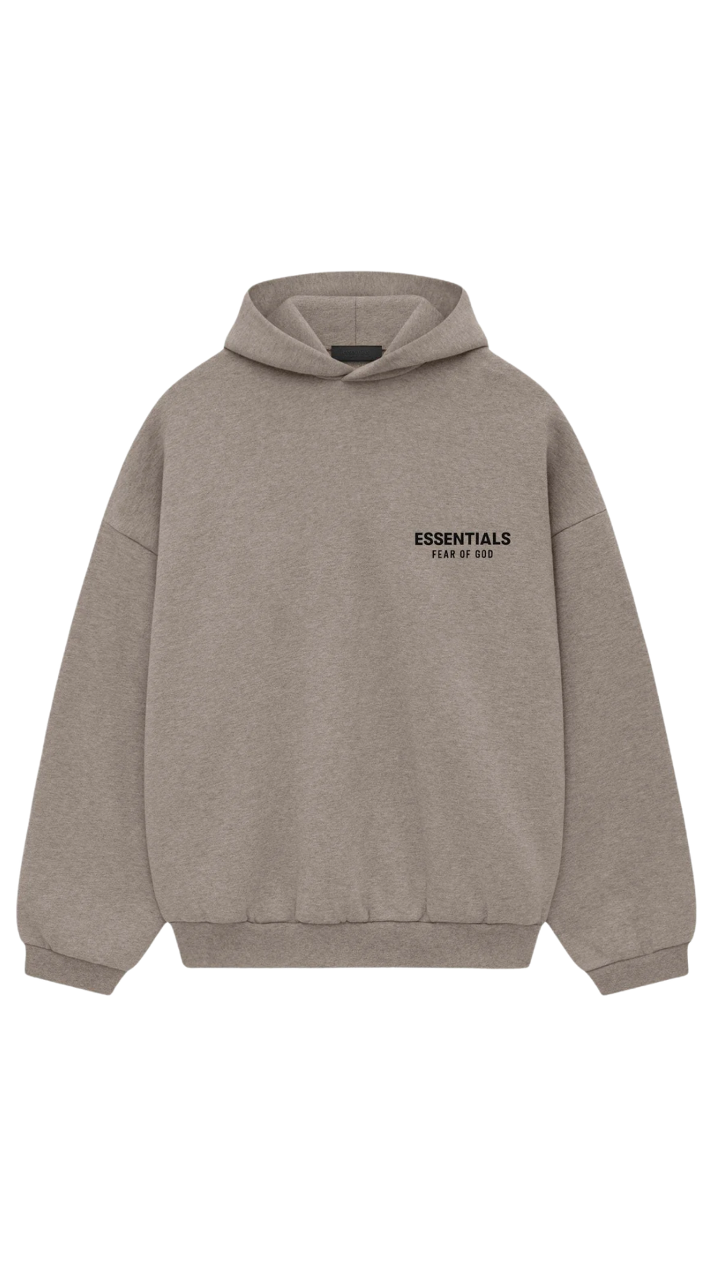 Fear Of God Essentials Fleece Hoodie (fw24) Heather Gray