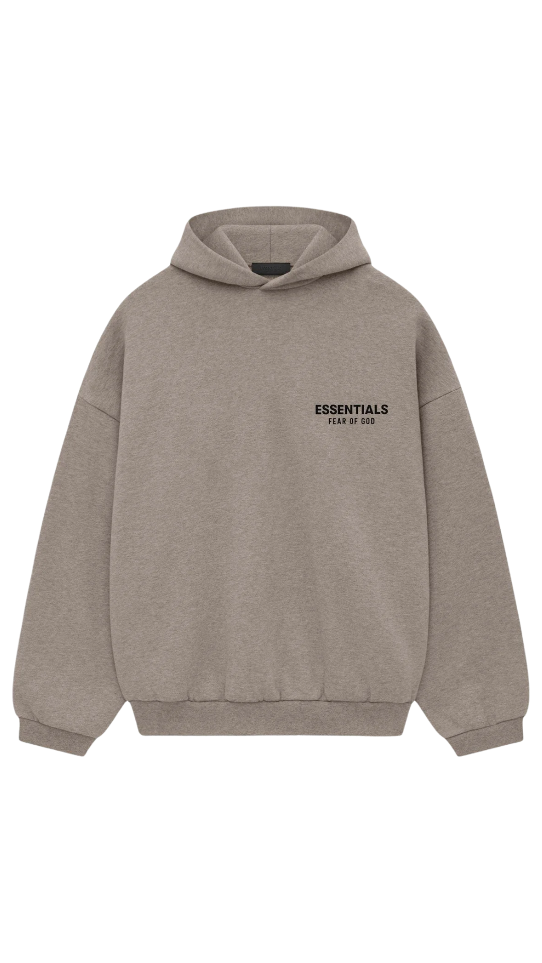 Fear Of God Essentials Fleece Hoodie (fw24) Heather Gray