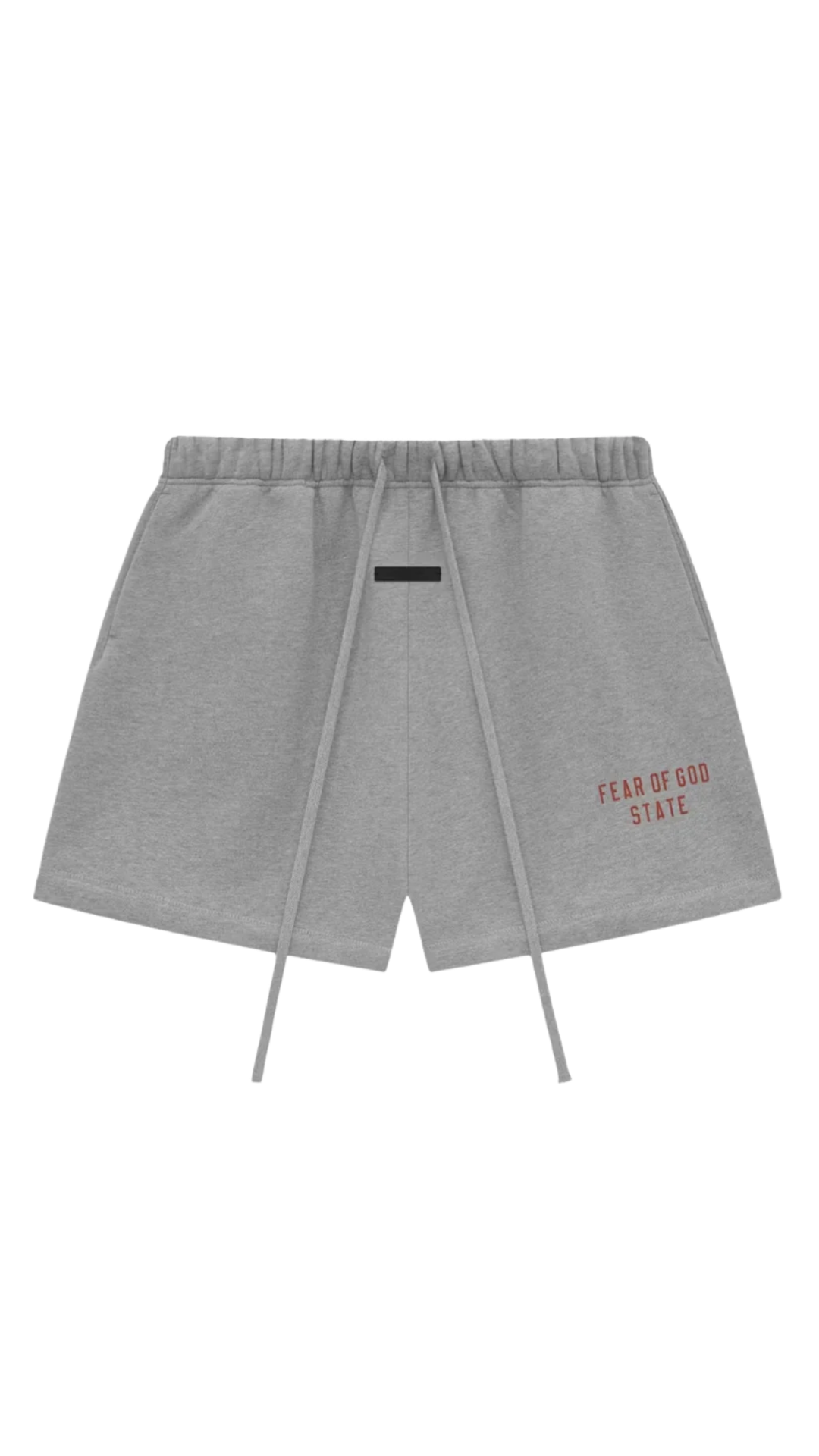 Fear of God Essentials State Red/Grey Shorts