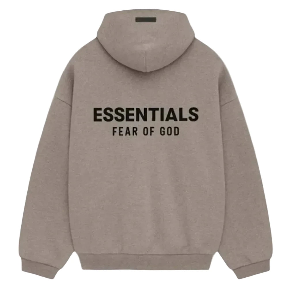 Fear Of God Essentials Fleece Hoodie (fw24) Heather Gray