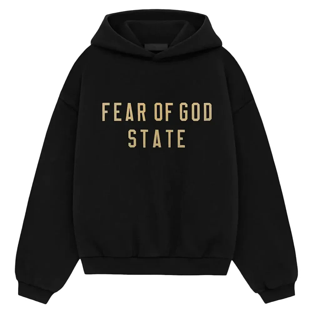 Fear Of God Essentials Fleece Hoodie Black Fear of God State