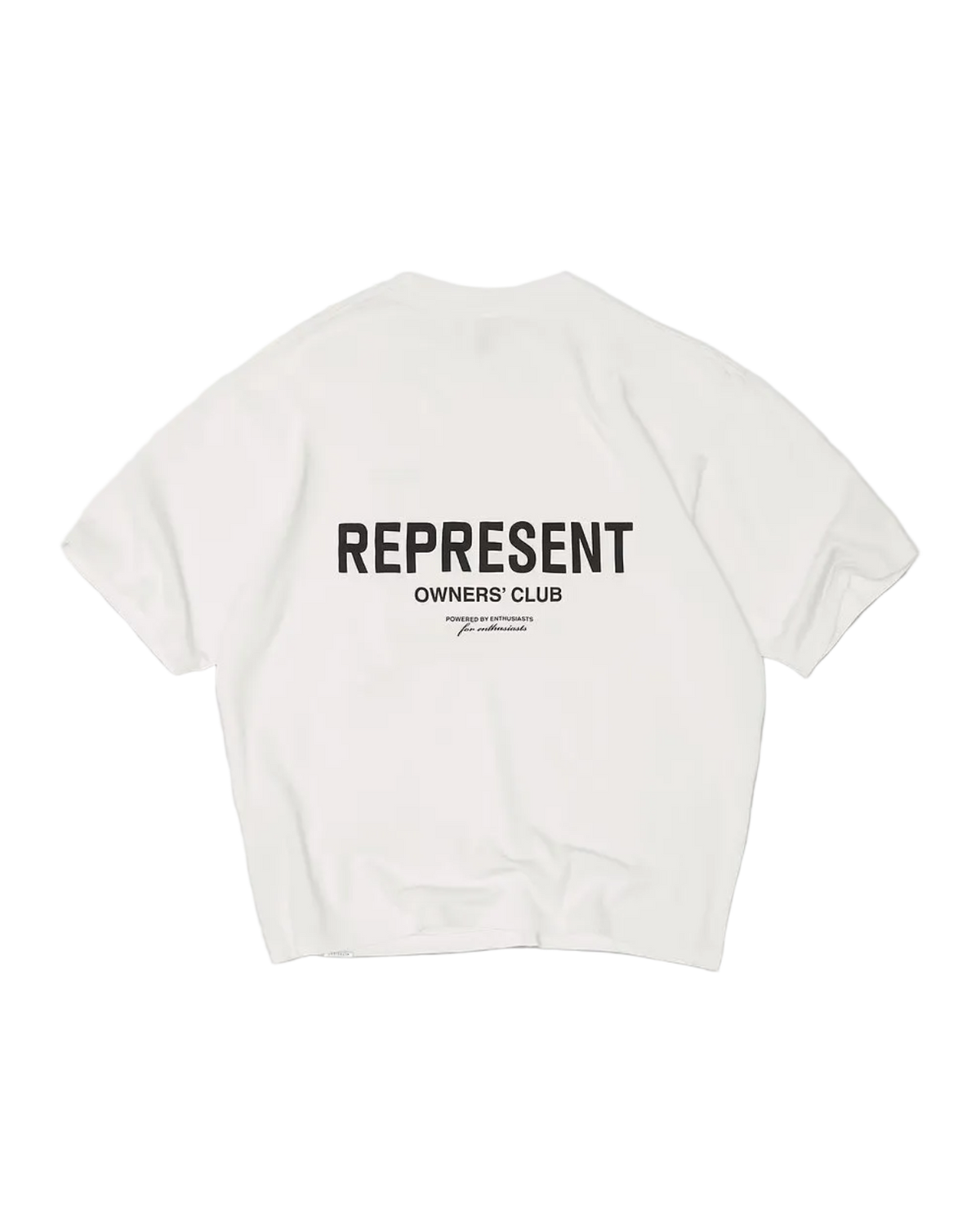 Represent Owners Club Front Print T-Shirt Cream