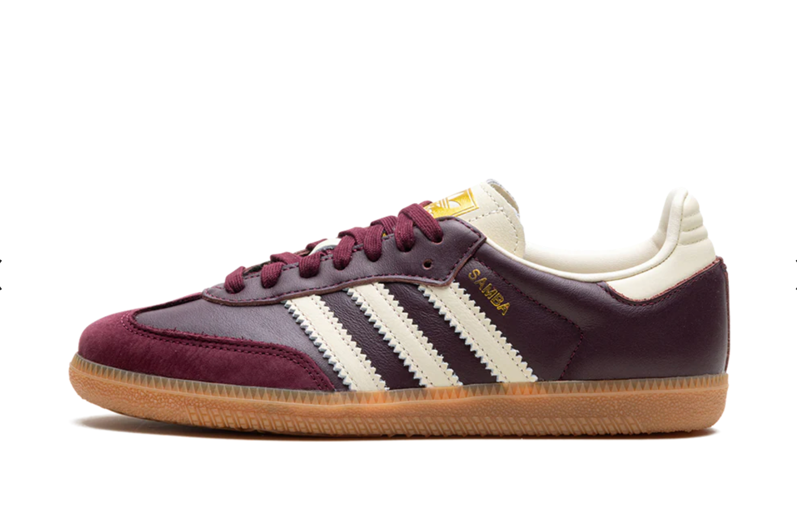 Adidas Samba Maroon Gold Metallic