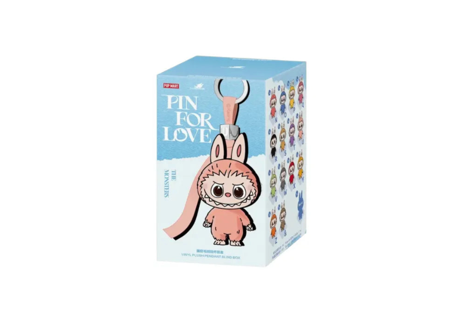 POP MART LABUBU THE MONSTERS PIN FOR LOVE SERIES VINYL PLUSH PENDANT (N-Z) SINGLE BLIND BOX