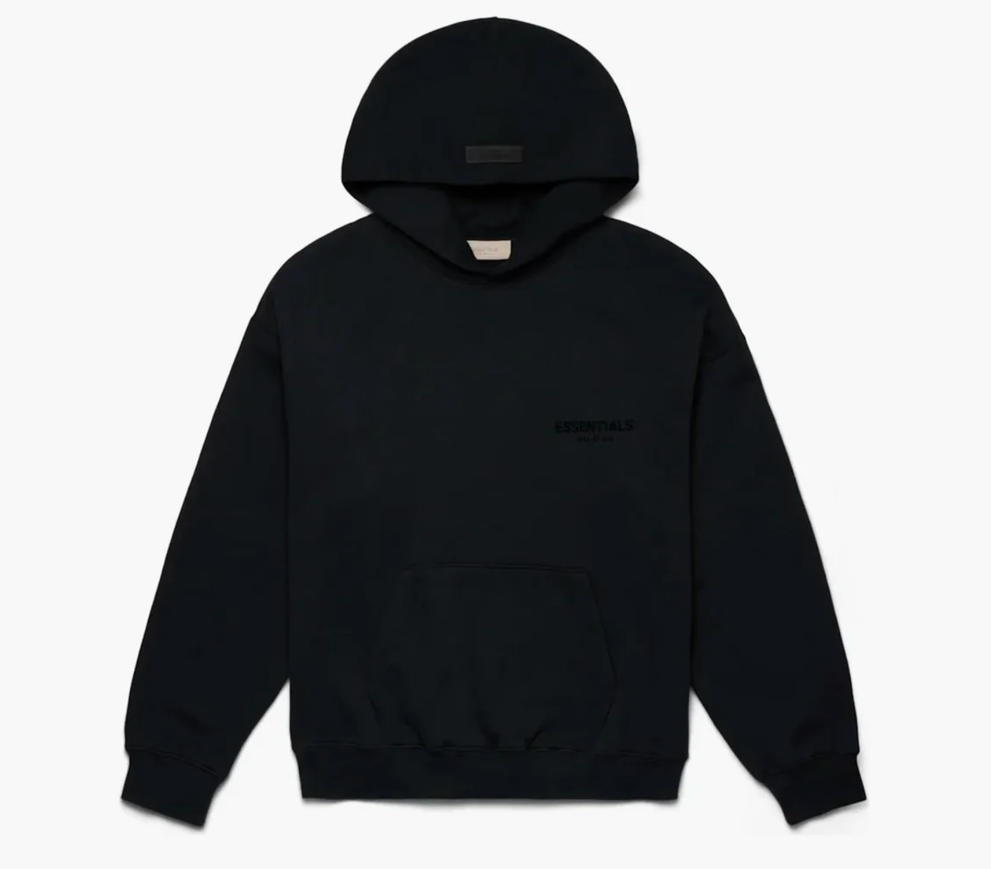Fear Of God Essentials Pullover Chest Logo Hoodie Stretch Limo/black