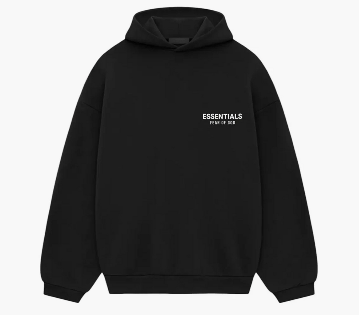 Fear Of God Essentials Fleece Hoodie (fw24) Black