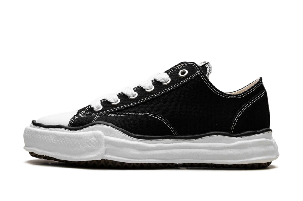 MAISON MIHARA YASUHIRO PETERSON OG SOLE CANVAS LOW BLACK