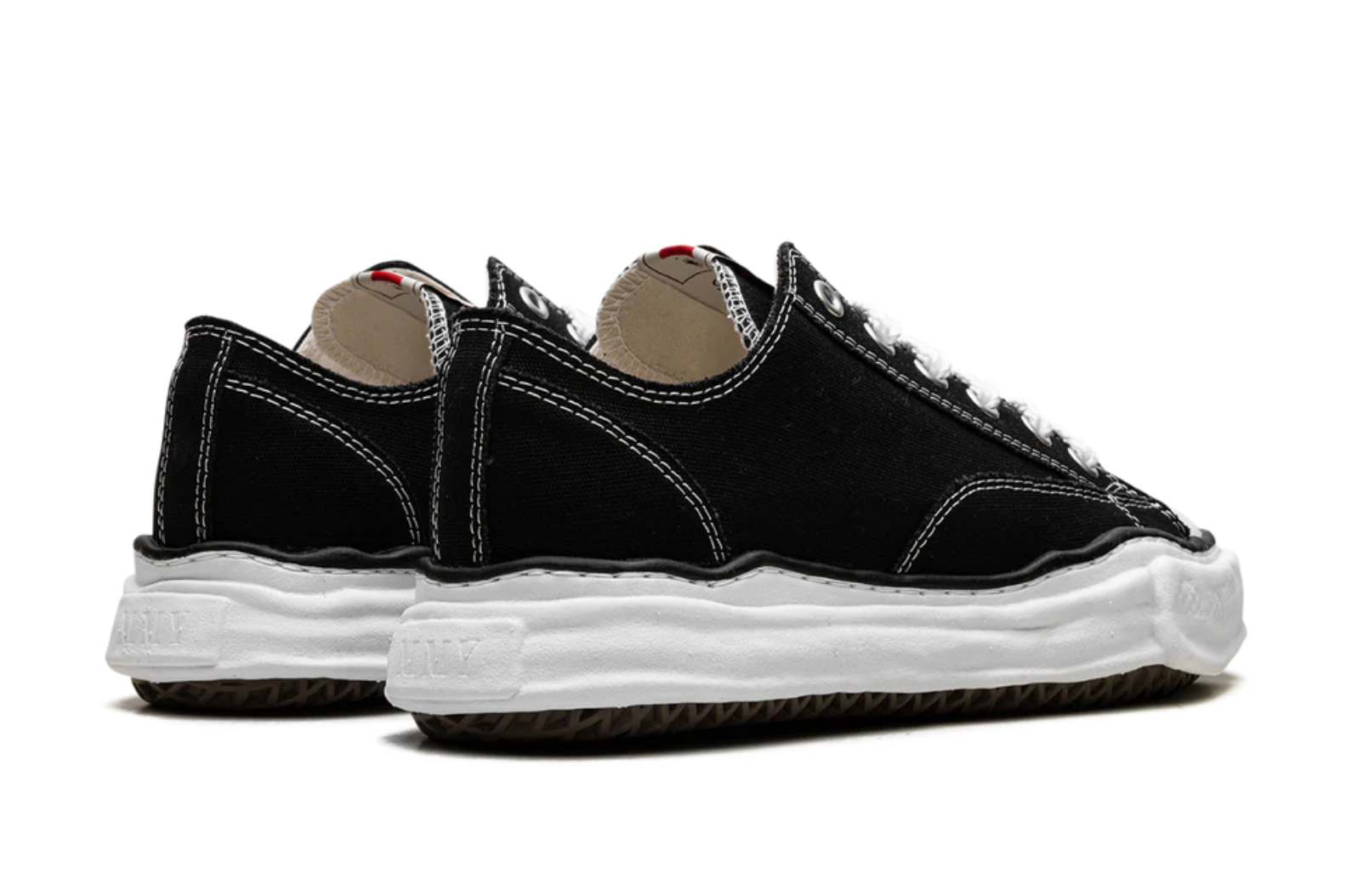MAISON MIHARA YASUHIRO PETERSON OG SOLE CANVAS LOW BLACK
