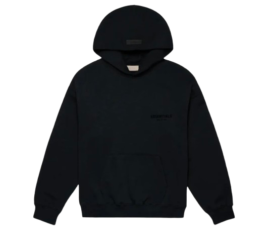 Fear Of God Essentials Pullover Chest Logo Hoodie Stretch Limo/black