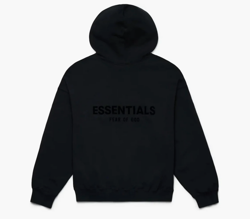 Fear Of God Essentials Pullover Chest Logo Hoodie Stretch Limo/black