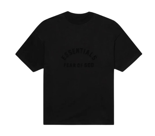 Fear Of God Essentials Arch Logo Tee Jet Black