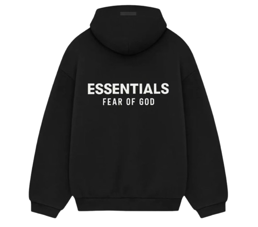 Fear Of God Essentials Fleece Hoodie (fw24) Black