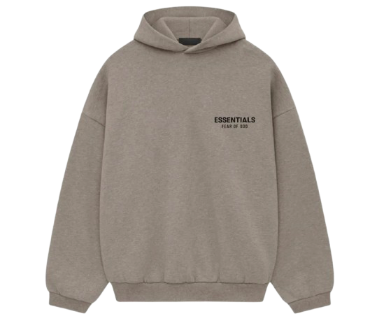 Fear Of God Essentials Fleece Hoodie (fw24) Heather Gray
