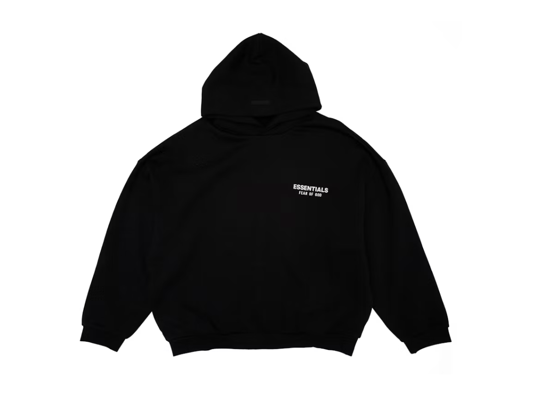 Fear Of God Essentials Fleece Hoodie (fw24) Black
