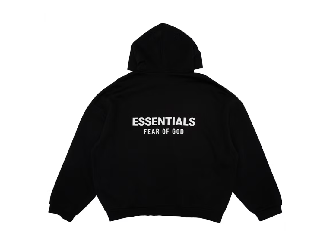 Fear Of God Essentials Fleece Hoodie (fw24) Black