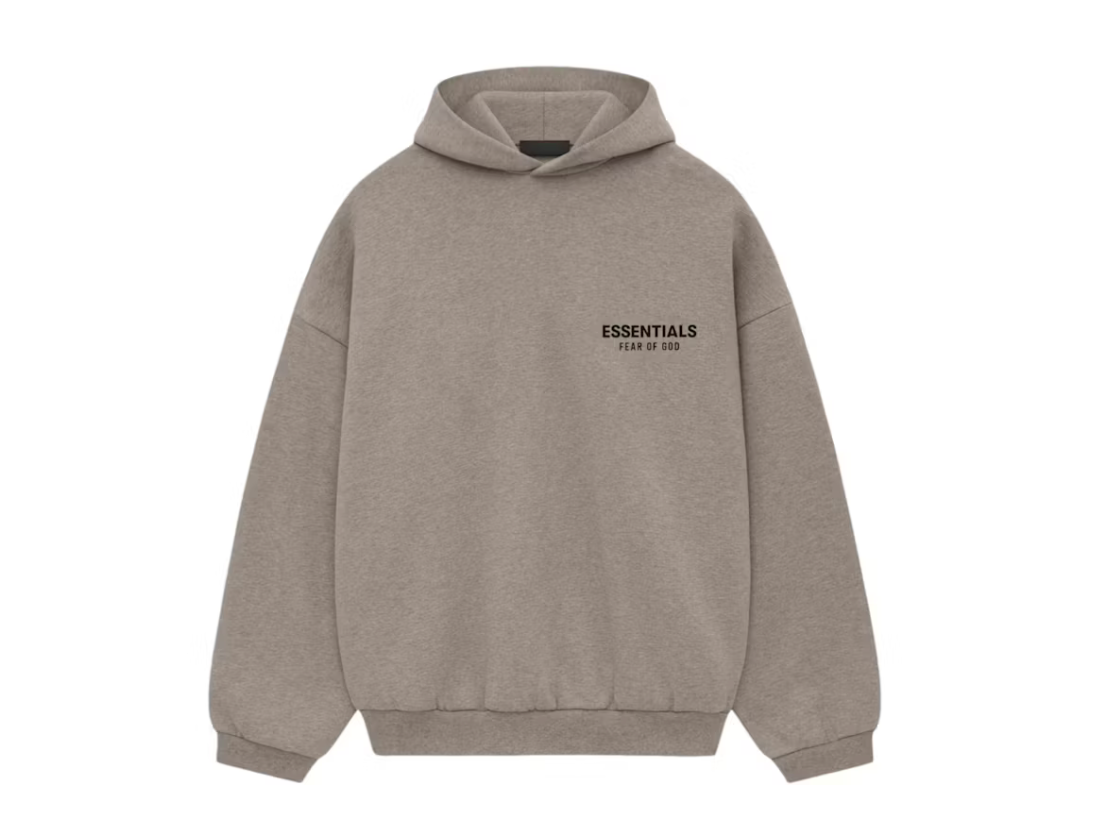 Fear Of God Essentials Fleece Hoodie (fw24) Heather Gray