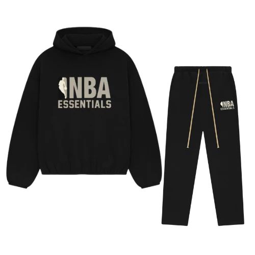 Fear of God Essentials NBA Black Grey Set