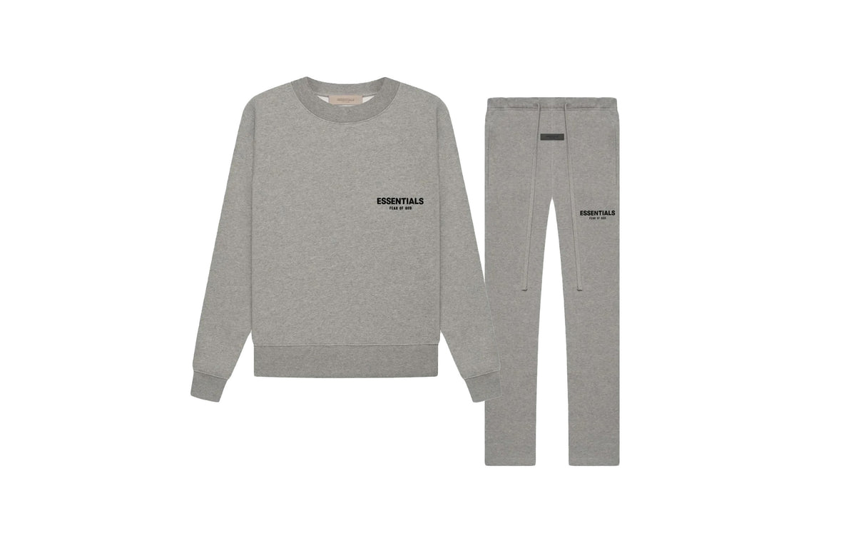 Fear of God Essentials (2022) Relaxed Dark Oatmeal - Crewneck Set