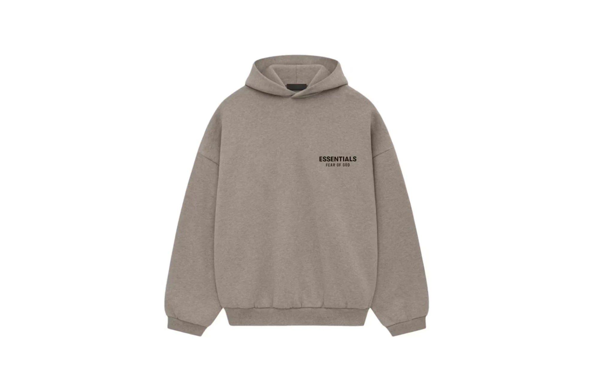 Fear Of God Essentials Fleece Hoodie (fw24) Heather Gray